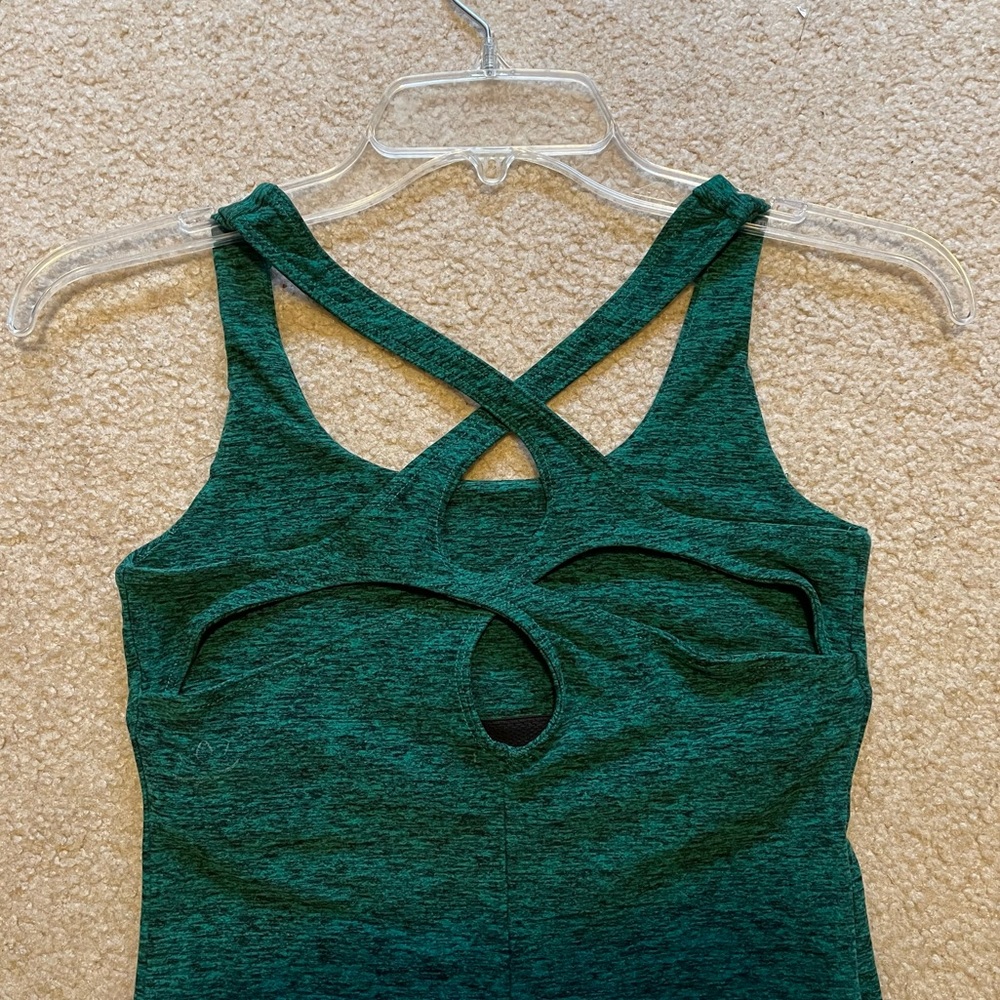 Green Beyond Yoga Built in Bra Tank